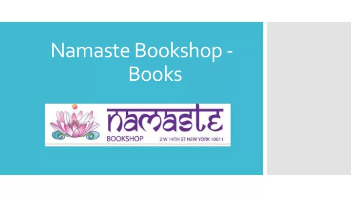 namaste bookshop books