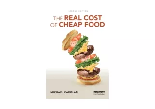 PDF read online The Real Cost of Cheap Food Routledge Studies in Food Society an