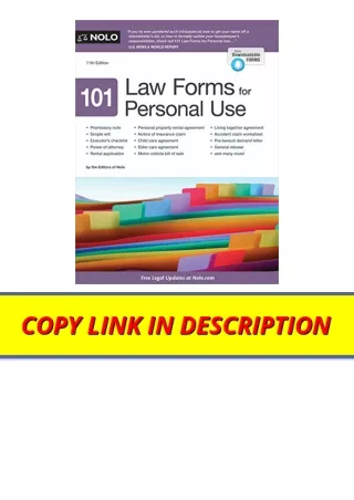 Download PDF 101 Law Forms for Personal Use for ipad