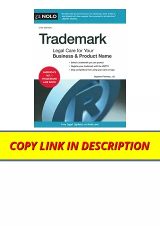 Kindle online PDF Trademark Legal Care for Your Business and Product Name unlimi