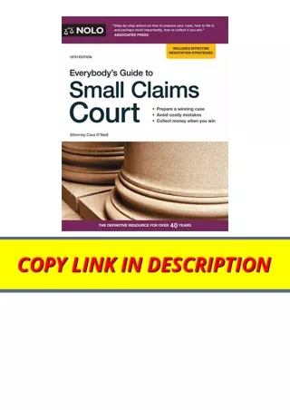 Kindle online PDF Everybodys Guide to Small Claims Court full