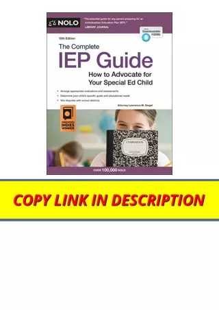 Ebook download Complete IEP Guide The How to Advocate for Your Special Ed Child