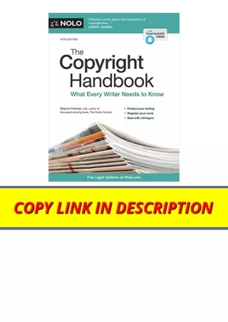 Download PDF Copyright Handbook The What Every Writer Needs to Know unlimited