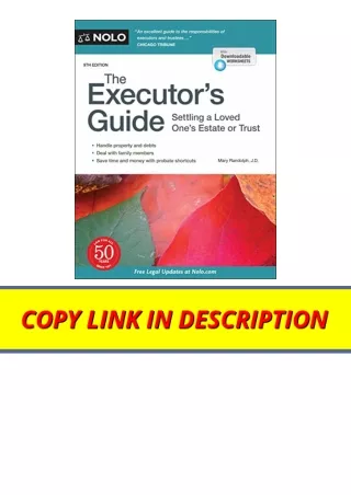 Download Executors Guide The Settling a Loved Ones Estate or Trust for android