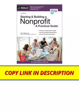 Kindle online PDF Starting and Building a Nonprofit A Practical Guide full