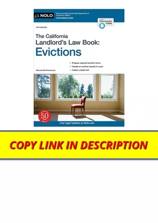 Ebook download California Landlords Law Book The Evictions California Landlords