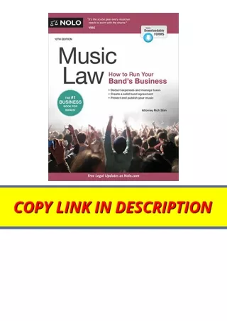 PDF read online Music Law How to Run Your Bands Business full