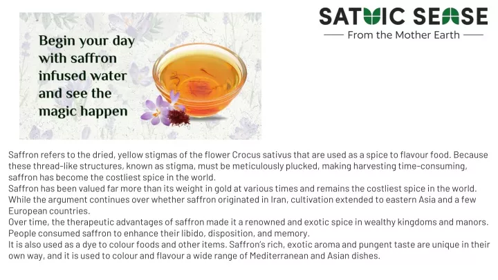 saffron refers to the dried yellow stigmas