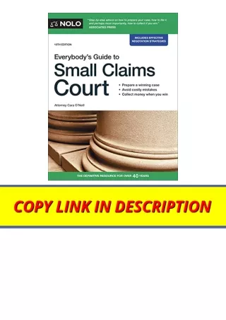 Kindle online PDF Everybodys Guide to Small Claims Court 19th Edition full