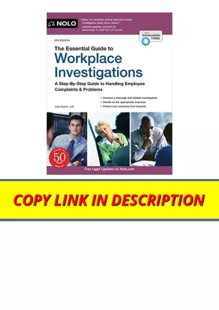 Download PDF Essential Guide to Workplace Investigations The A Step By Step Guid