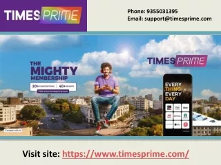 phone 9355031395 email support@timesprime com