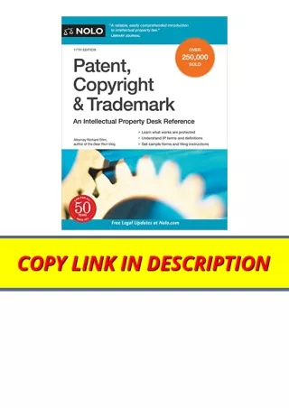 Download PDF Patent Copyright and Trademark An Intellectual Property Desk Refere