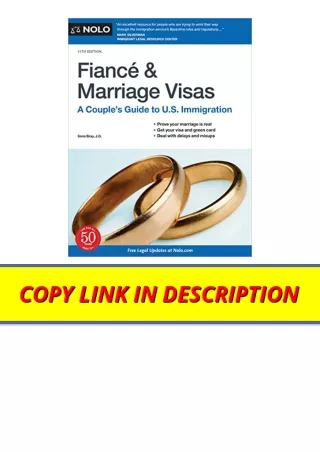 Ebook download Fiance and Marriage Visas A Couples Guide to US Immigration free