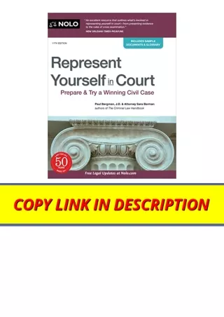 Download Represent Yourself in Court Prepare and Try a Winning Civil Case full