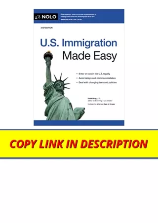 Ebook download US Immigration Made Easy free acces