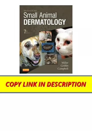 PDF read online Muller and Kirks Small Animal Dermatology for ipad