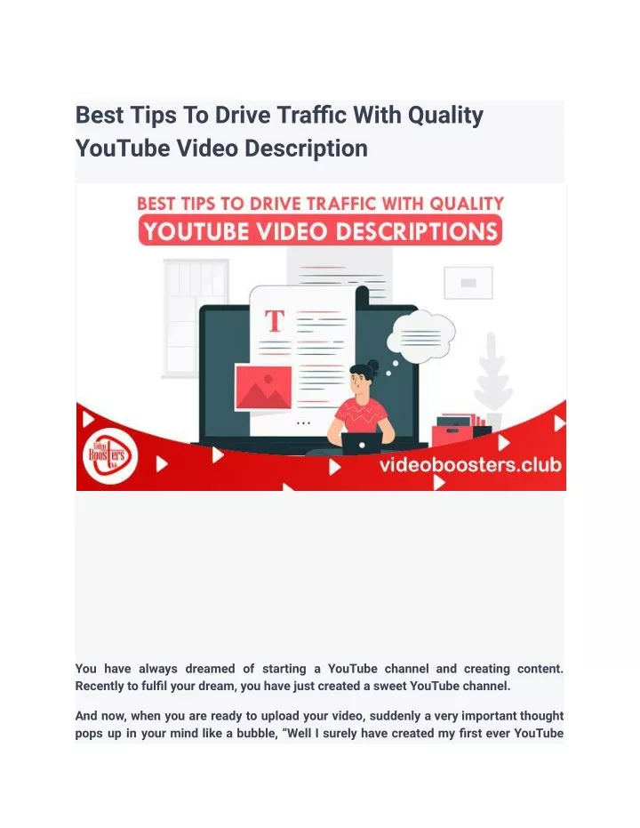 best tips to drive traffic with quality youtube