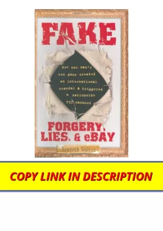 PDF read online Fake Forgery Lies and eBay for android
