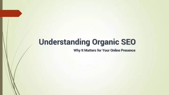 understanding organic seo