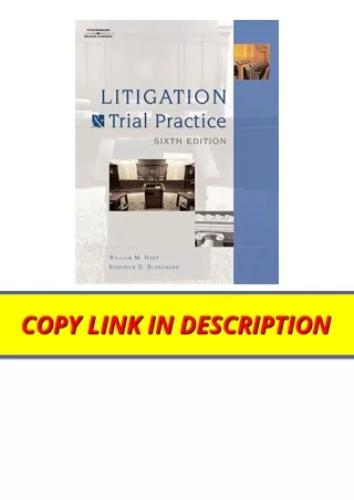 Download Litigation and Trial Practice full