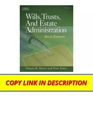 Download Wills Trusts and Estate Administration for ipad