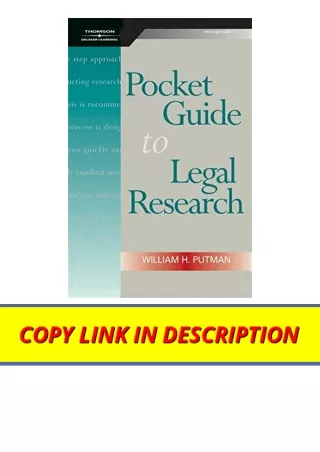 Download Pocket Guide to Legal Research Spiral bound Version full