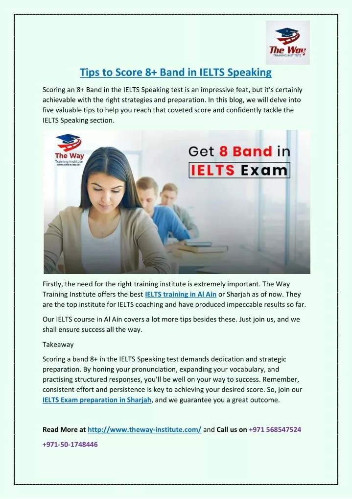 tips to score 8 band in ielts speaking