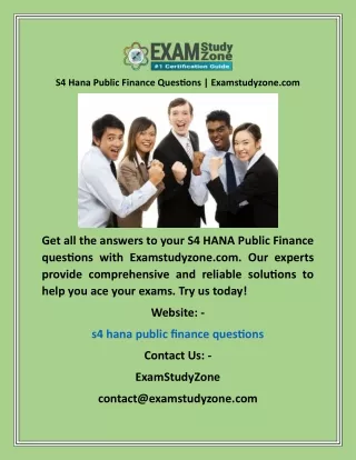 s4 hana public finance questions examstudyzone com