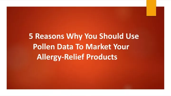 5 reasons why you should use pollen data
