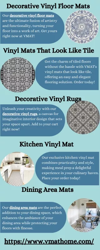 Decorative Vinyl Floor Mats
