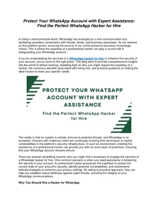 protect your whatsapp account with expert