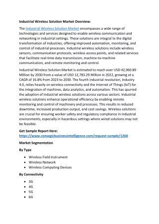 industrial wireless solution market overview