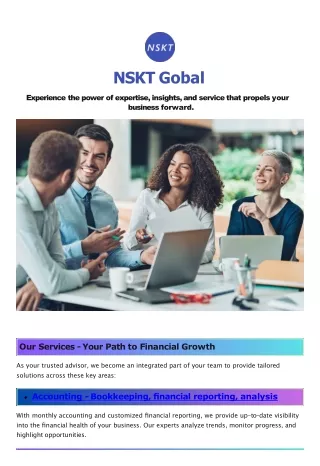 Discover NSKT Global: Your Partner in Financial Success.