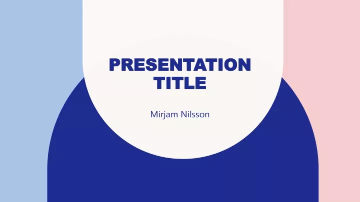 presentation title