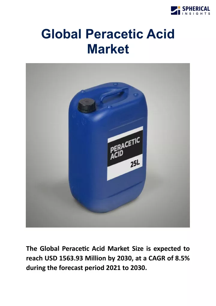 global peracetic acid market