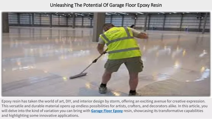 unleashing the potential of garage floor epoxy resin