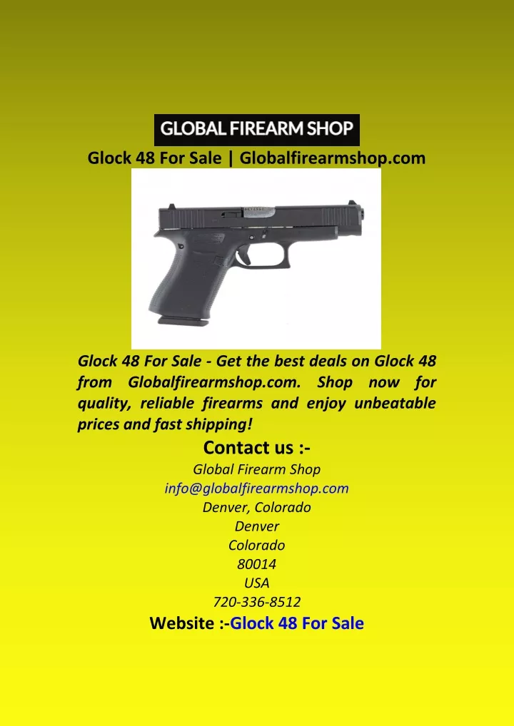 glock 48 for sale globalfirearmshop com