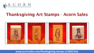 Thanksgiving Art Stamps - Acorn Sales