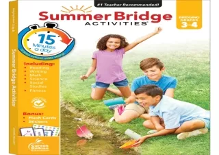 DOWNLOAD BOOK [PDF] Summer Bridge Activities 3rd to 4th Grade Workbook, Math, Reading Comprehension, Writing, Science, S