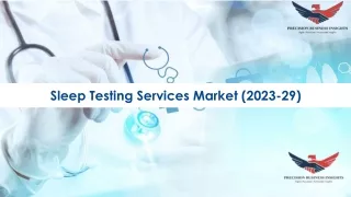 sleep testing services market 2023 29