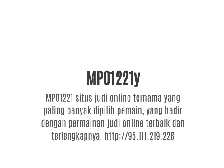 mpo1221y