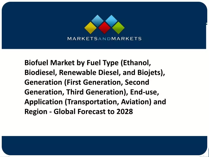 biofuel market by fuel type ethanol biodiesel