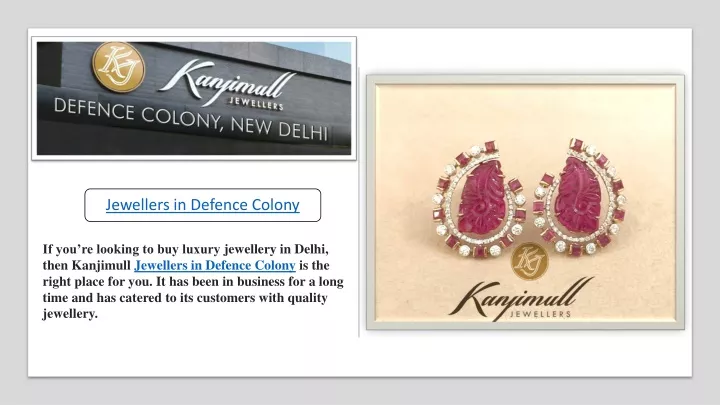jewellers in defence colony