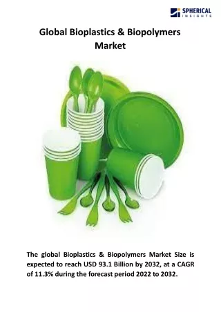 global bioplastics biopolymers market