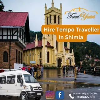 Explore shimla with tempo traveller services by TaxiYatri