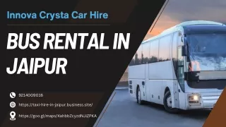 bus rental in jaipur