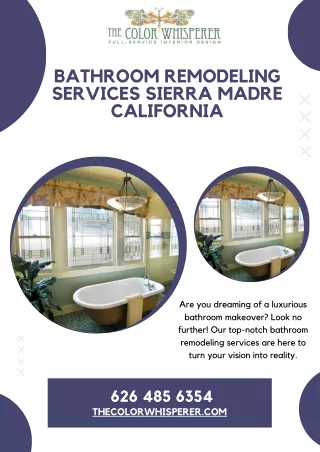 Transform Your Space with Expert Bathroom Remodeling Services
