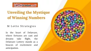 Unveiling the Mystique of Winning Numbers