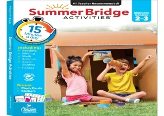 (PDF)FULL DOWNLOAD Summer Bridge Activities 2nd to 3rd Grade Workbook, Math, Reading Comprehension, Writing, Science, So