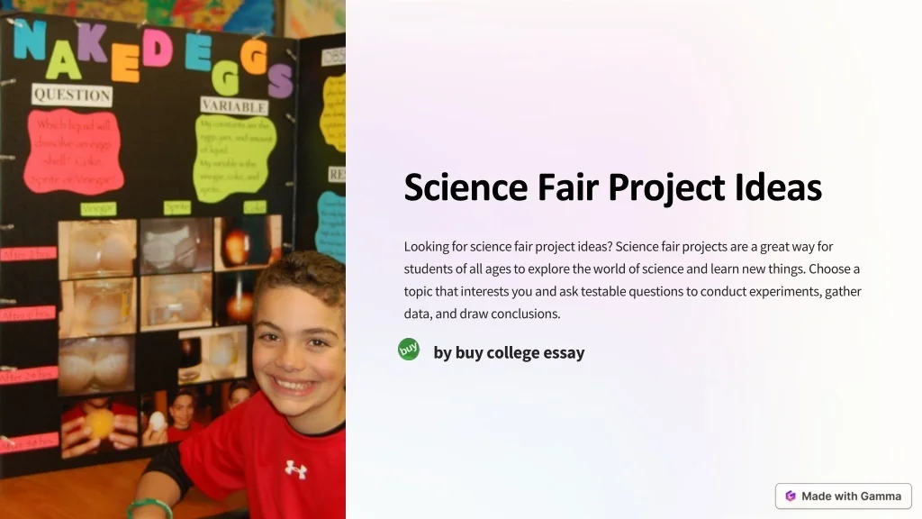 PPT - Science Fair Project Ideas PowerPoint Presentation, free download ...